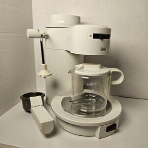 MCM Braun Espresso Master Type 3062 White Coffee Maker Dieter Rams Design Italy